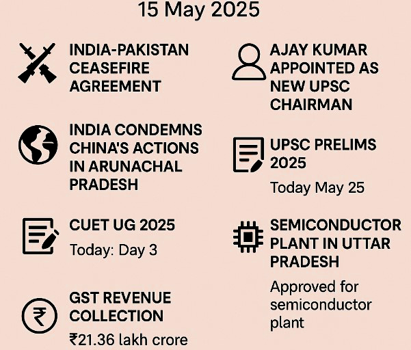 15 May 2025 Current Affairs
