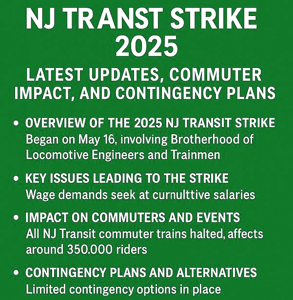 NJ Transit strike 2025